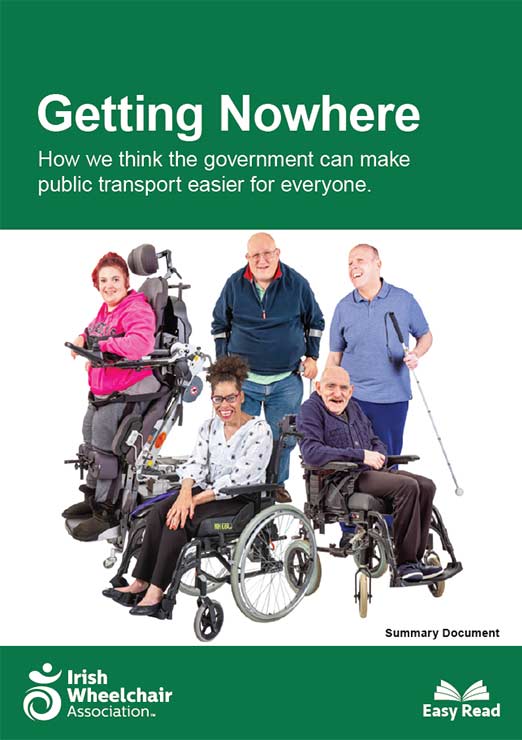 clicking this image will link to the Getting Nowhere PDF document, published by the Irish Wheelchair Association.